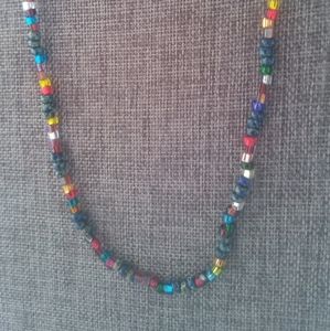Rainbow Beaded Necklace